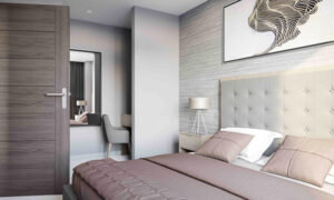 21 Heaps Mill Block D 1BedApt Bedroom